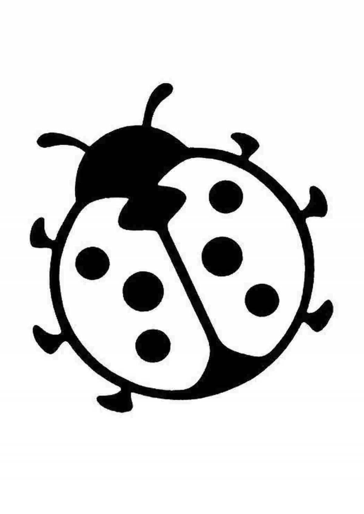 Coloring ladybug coloring page