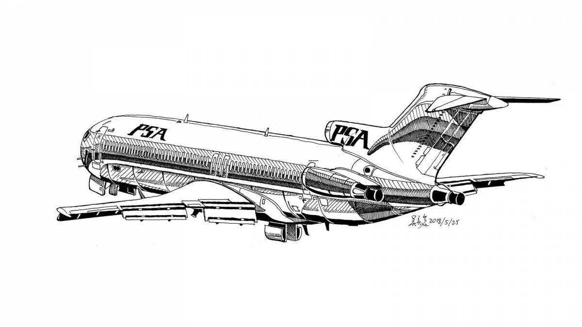 Как нарисовать самолет boeing 747