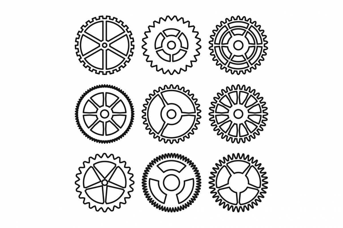 Шестеренки картинки для печати