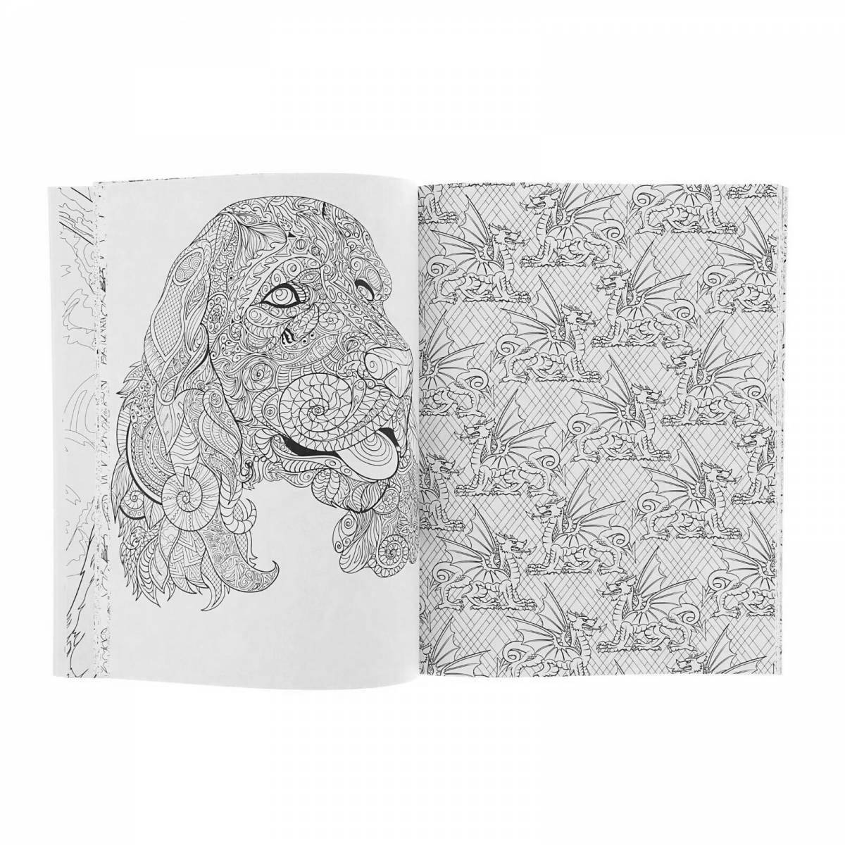 Fantastic coloring anti-stress creatures