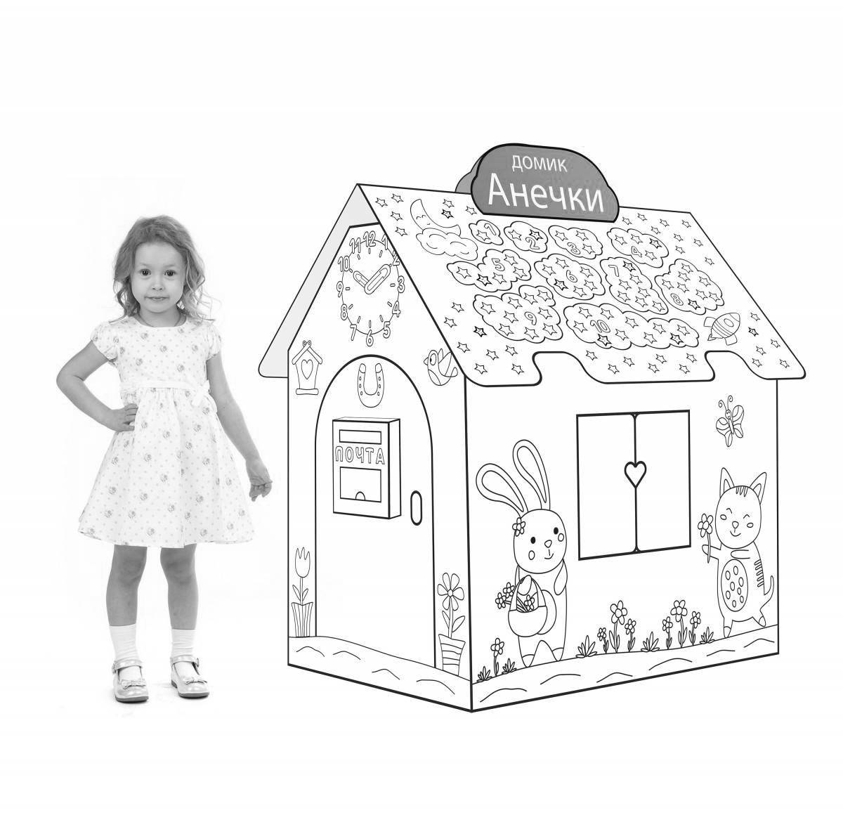 Splendid rich family house coloring book