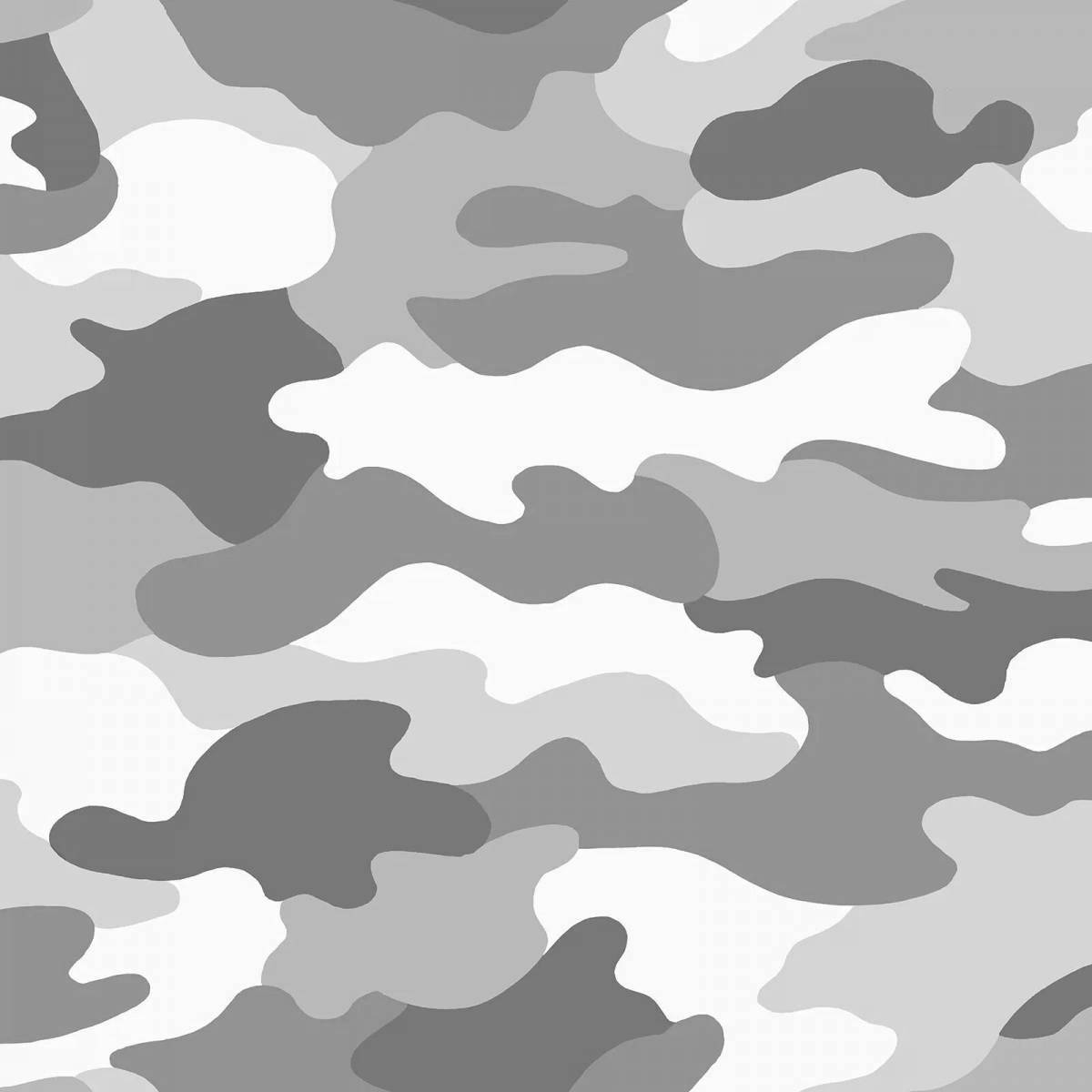 Modern camouflage coloring page