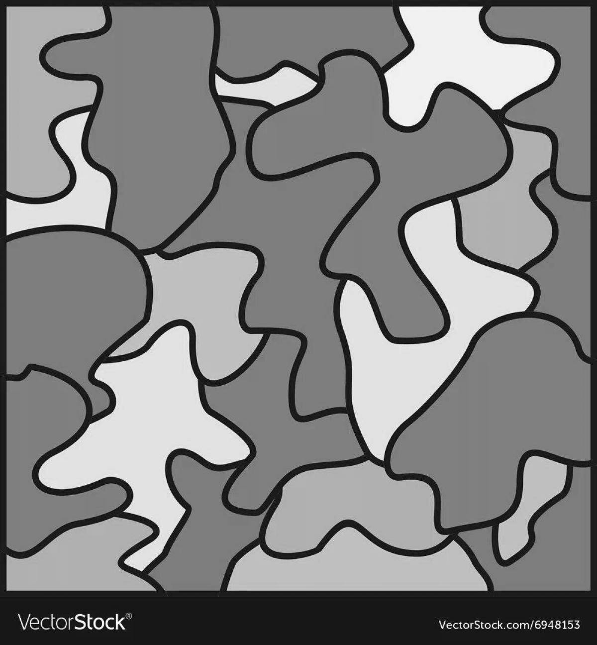 Fun camouflage coloring book