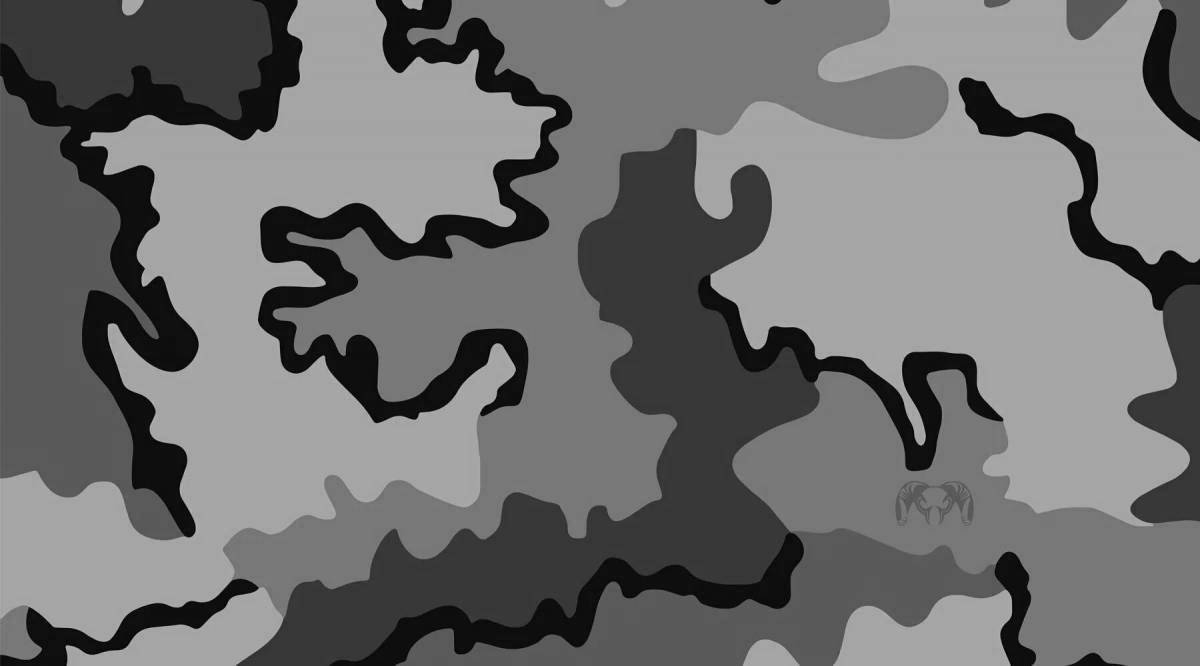 Mystic camouflage coloring page