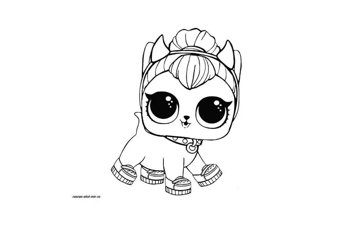 Exquisite doll lol sugar coloring page