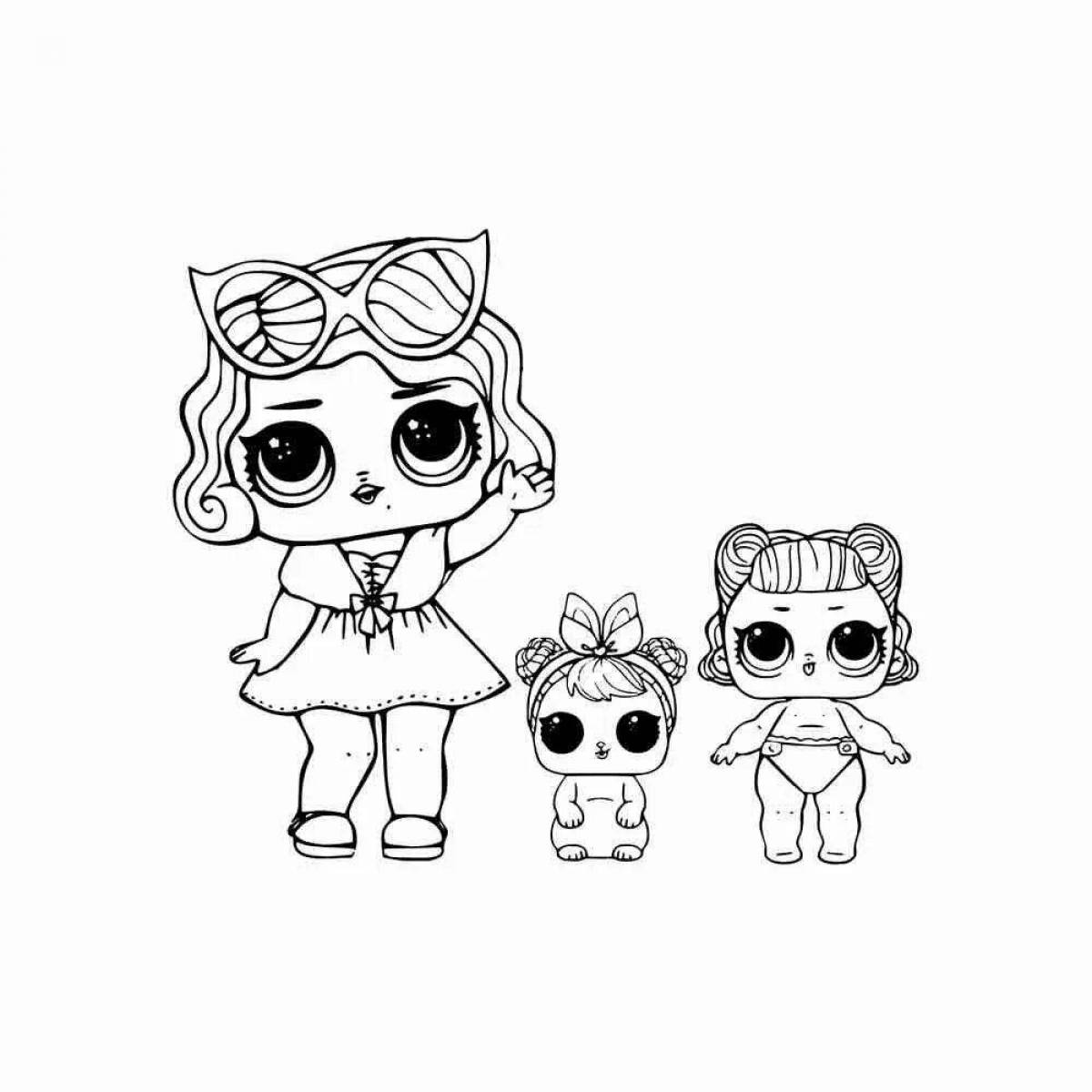 Gorgeous doll lol sugar coloring page