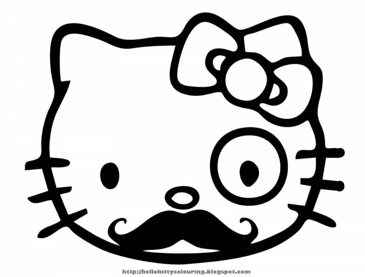 Cute hello kitty punk coloring book