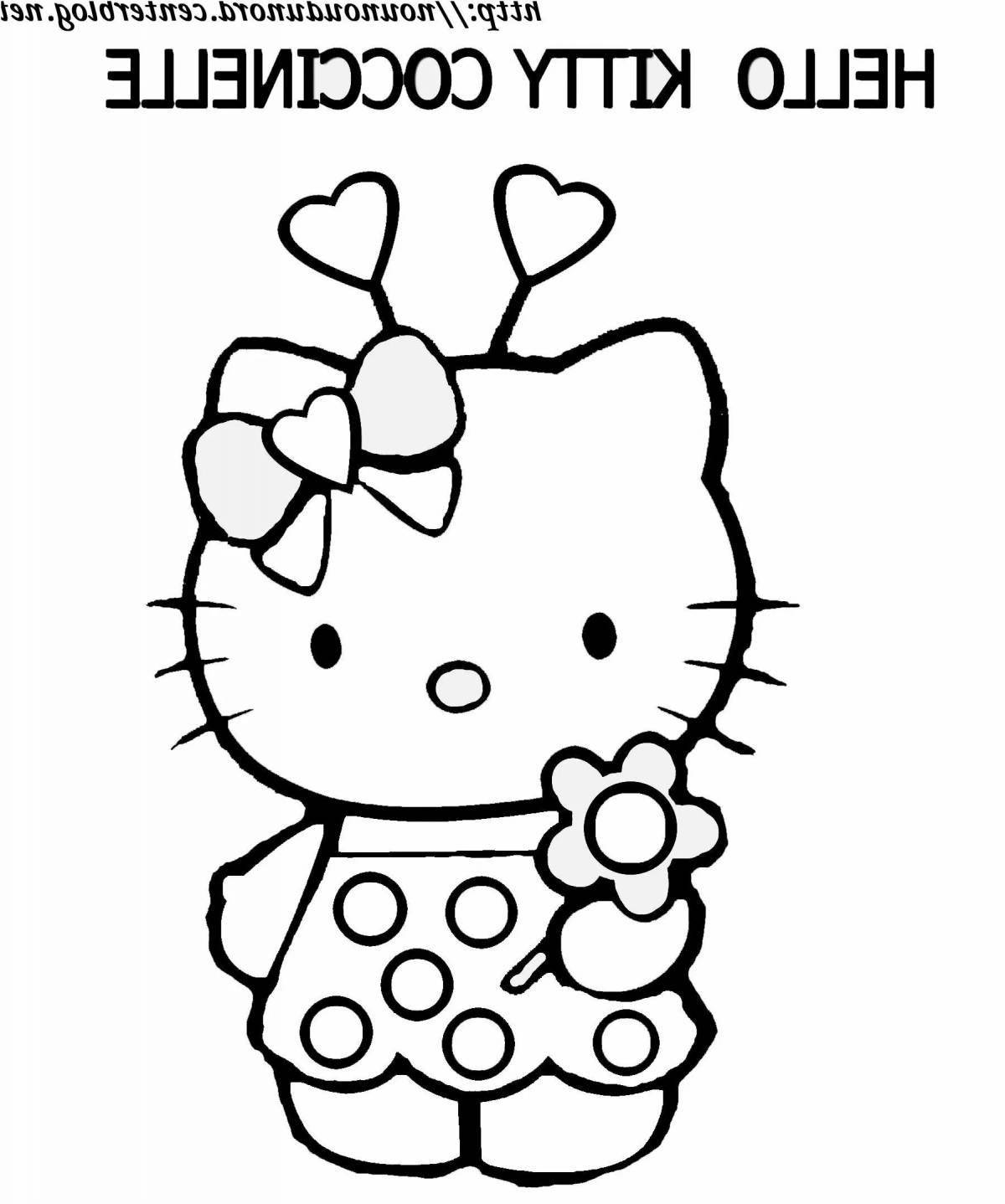 Amazing hello kitty punk coloring book