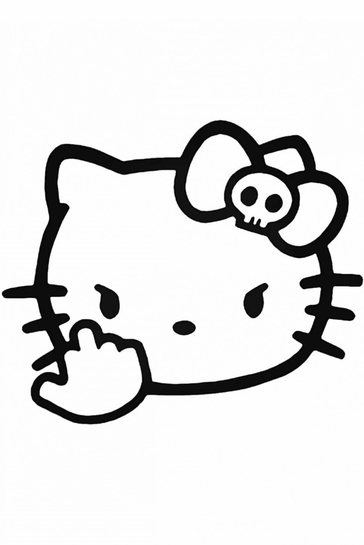 Mystic punk hello kitty coloring book