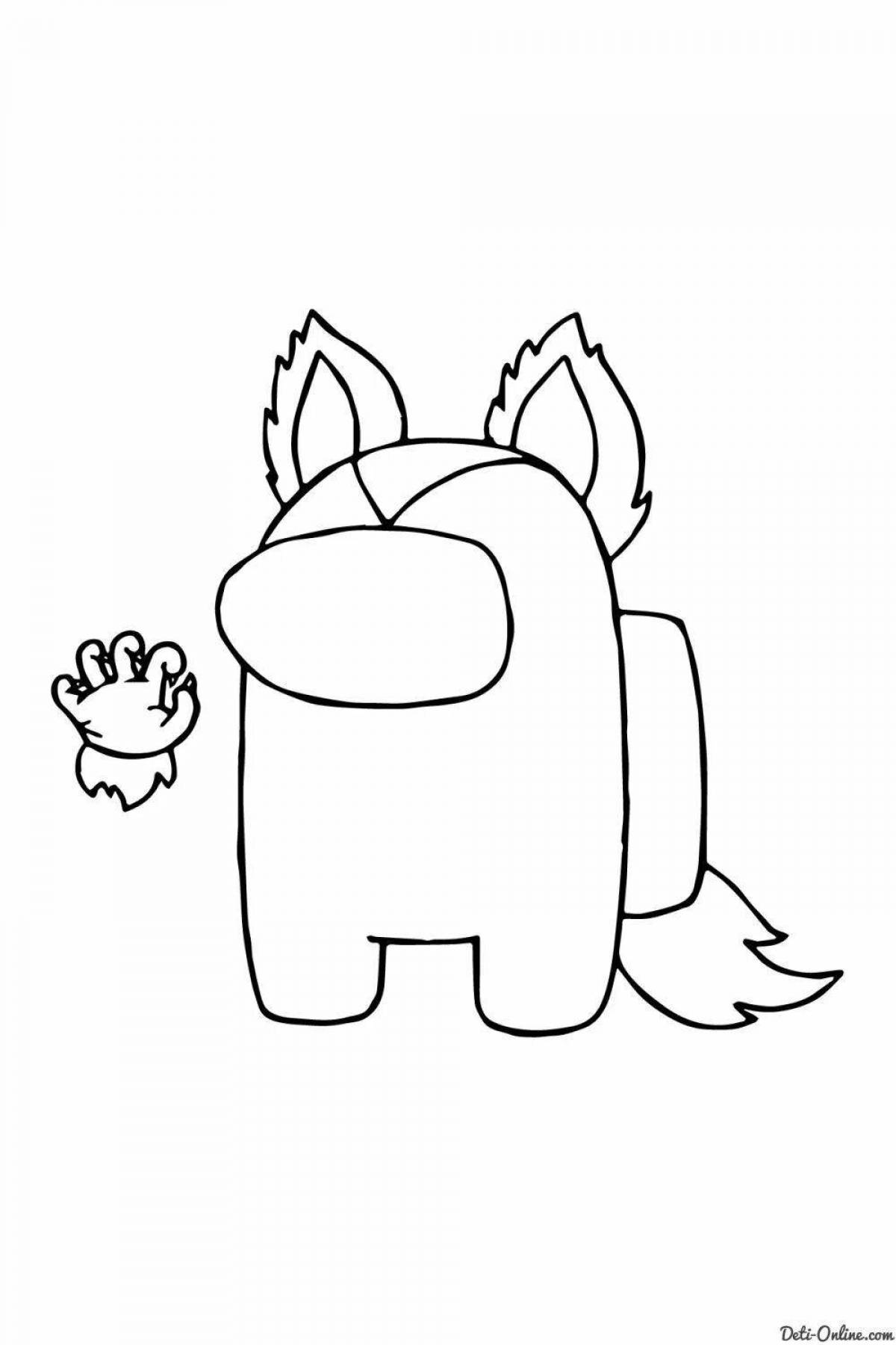 Ace cat live coloring page