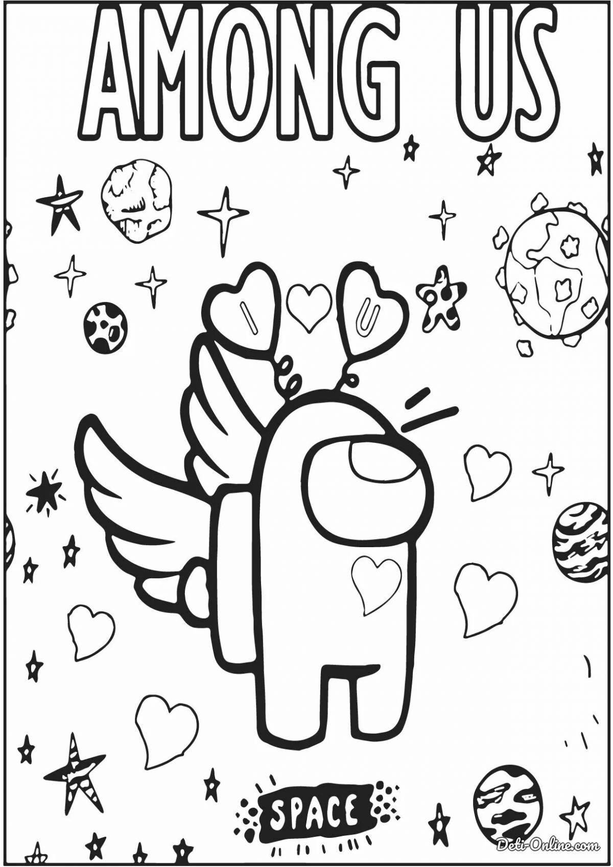Ace cat bright coloring page