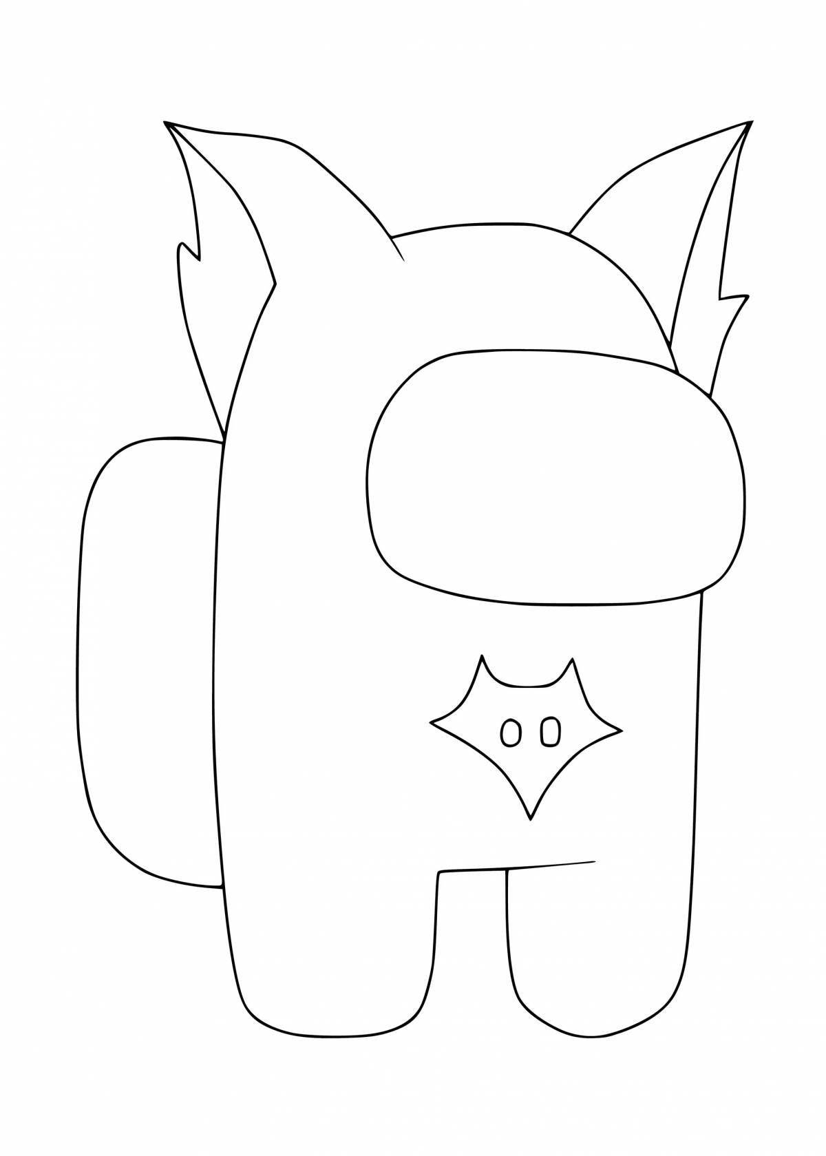 Coloring book smart ace cat