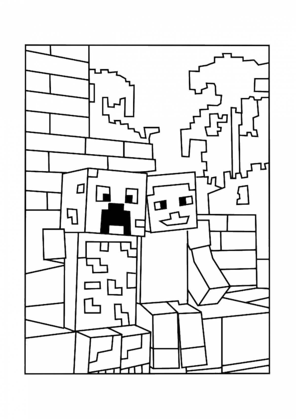 Hypnotic minecraft compote 404 coloring