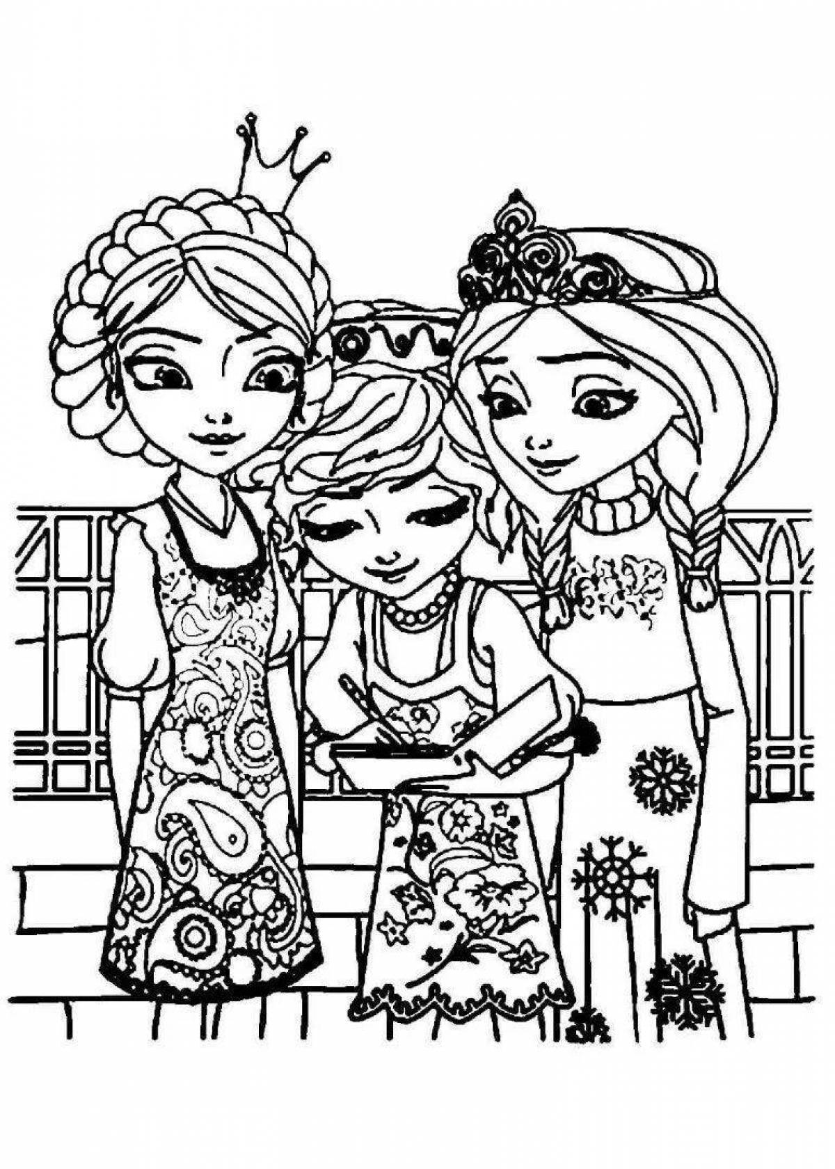 Coloring page for girls