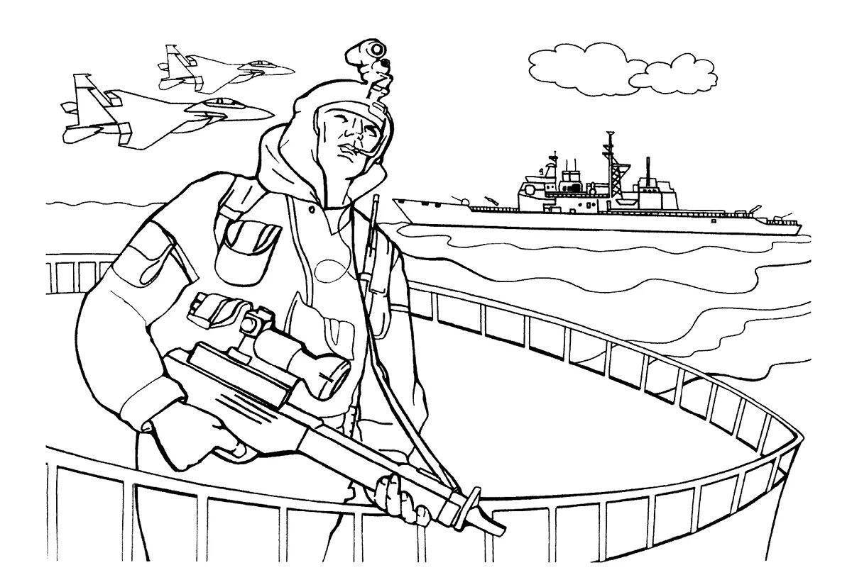 Fearless war heroes coloring book for kids