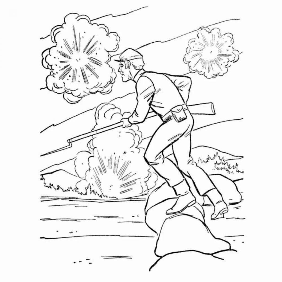 Shining war heroes coloring pages for kids
