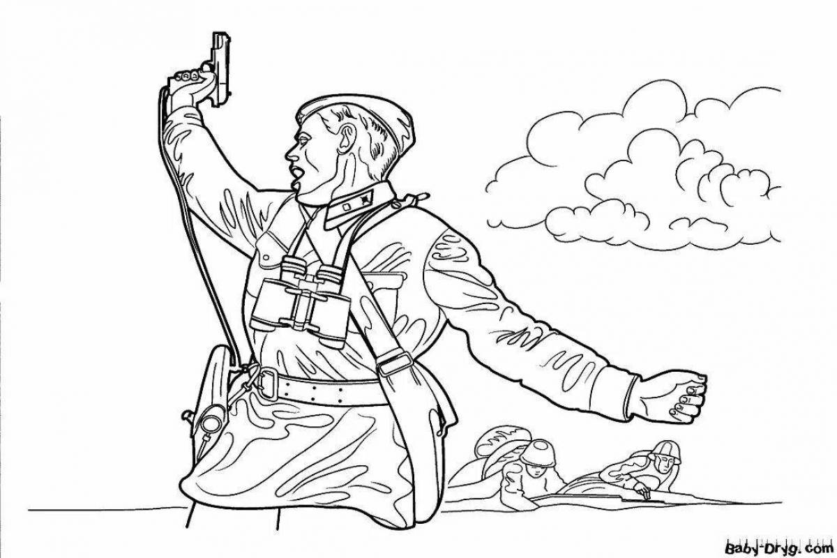 Sweet war heroes coloring pages for kids