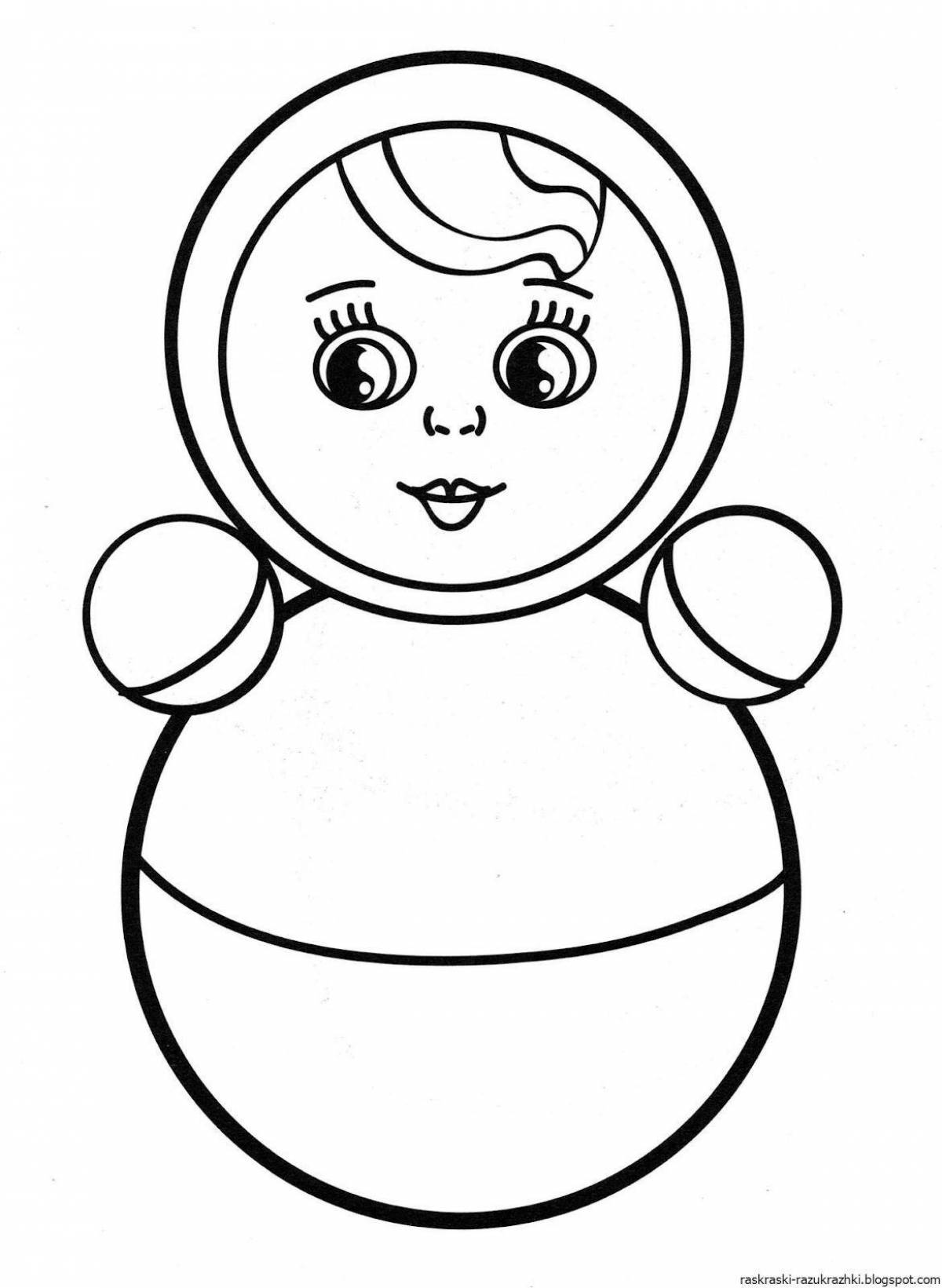Color-lively coloring page toys 2 junior group