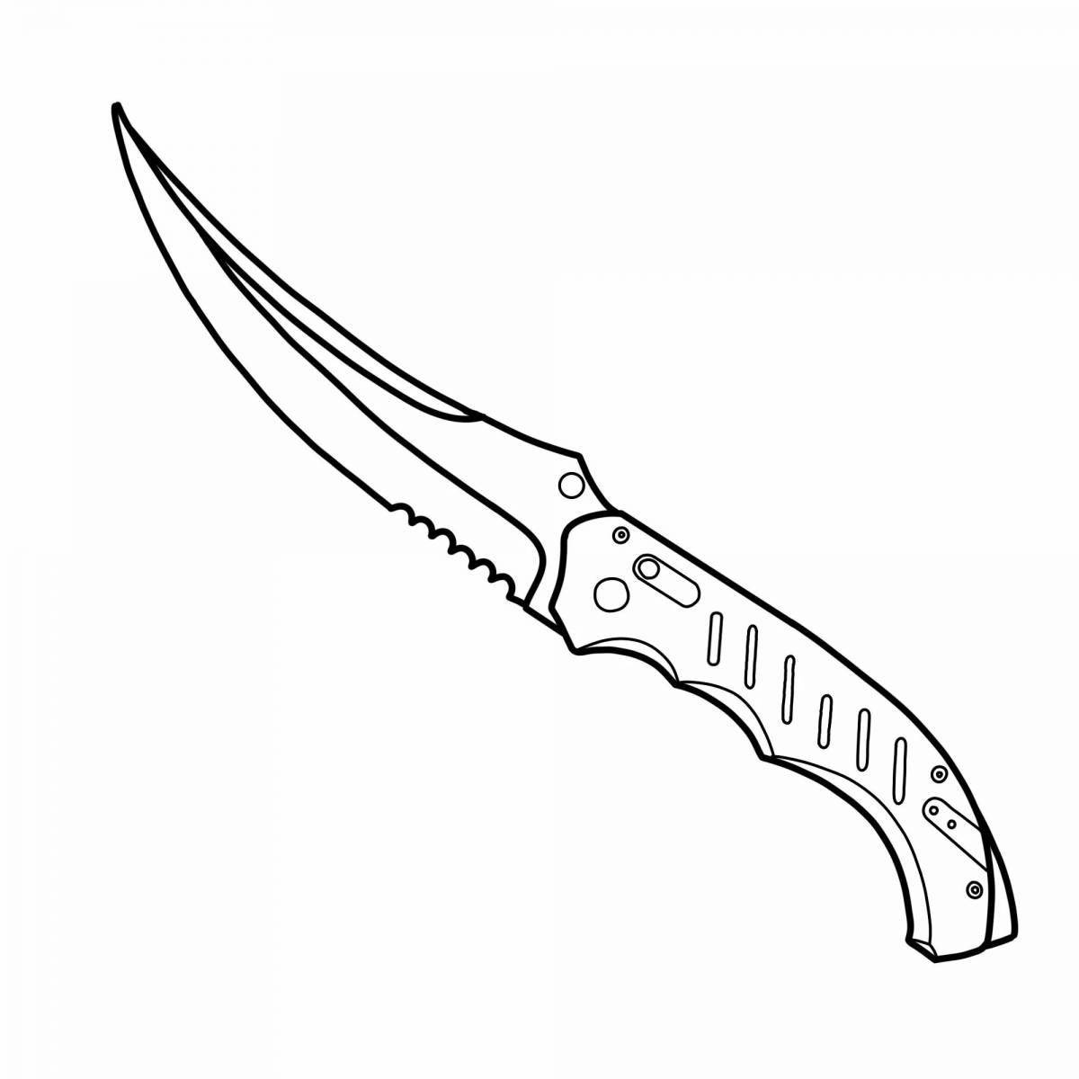 Colouring stylish knives from standoff 2