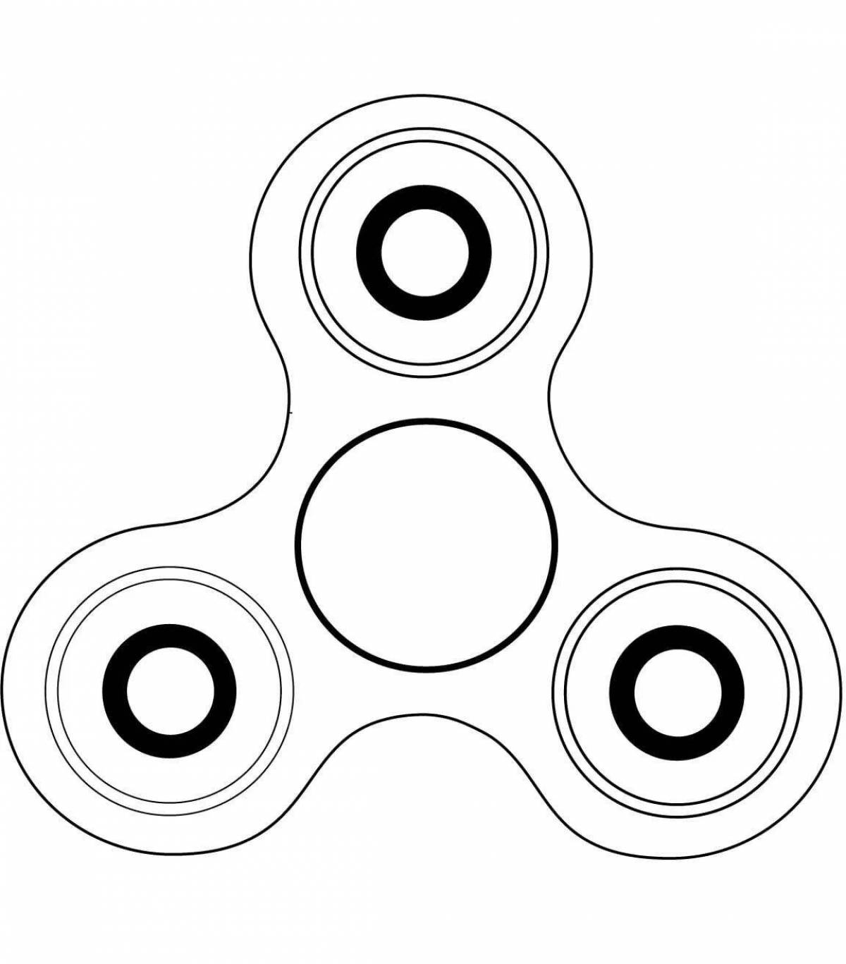 Coloring eccentric three knobs d