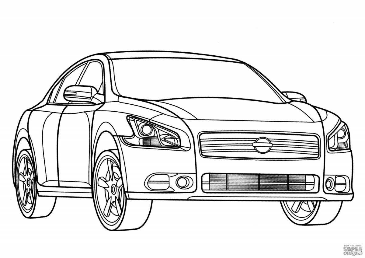 Attractive car brands coloring pages for boys