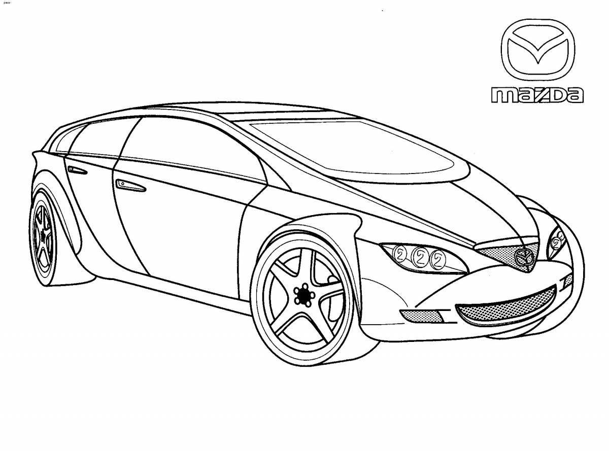 Изысканные автомобильные бренды раскраски для мальчиков
