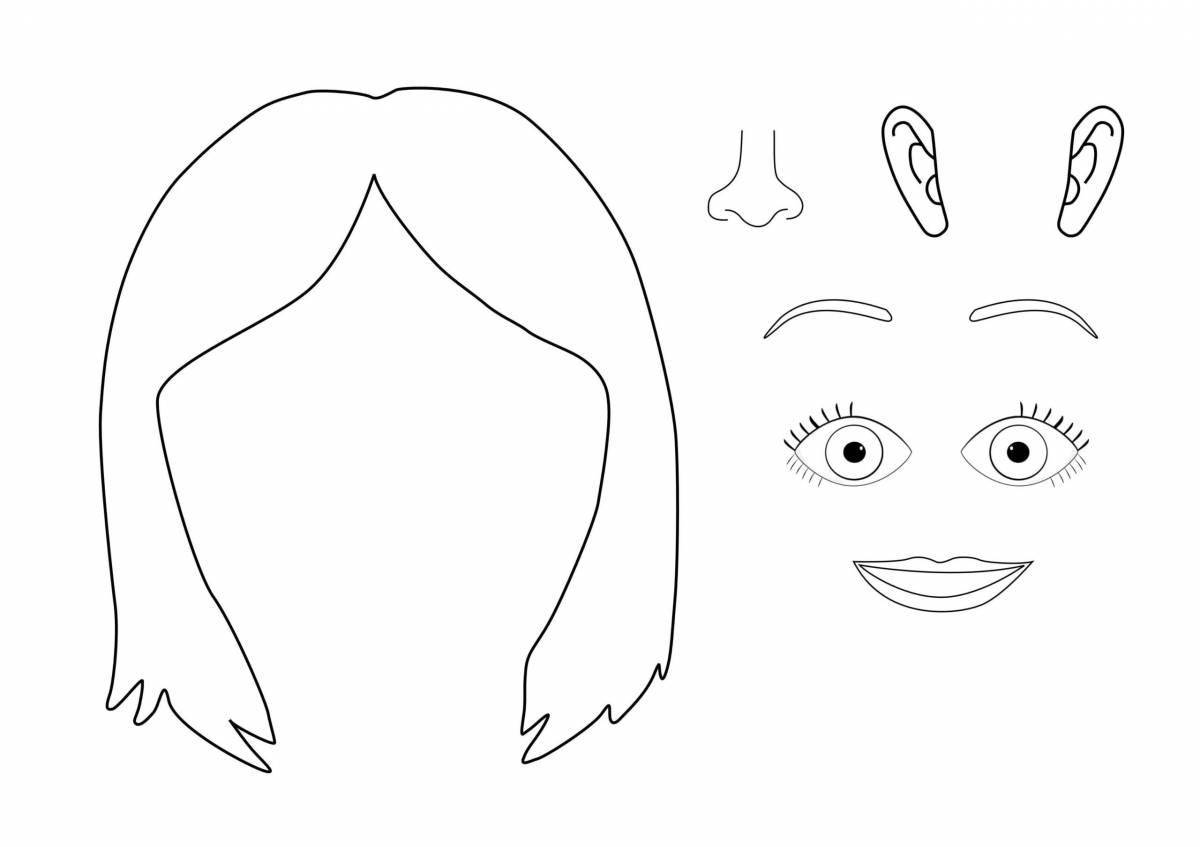 Facial parts for children #6