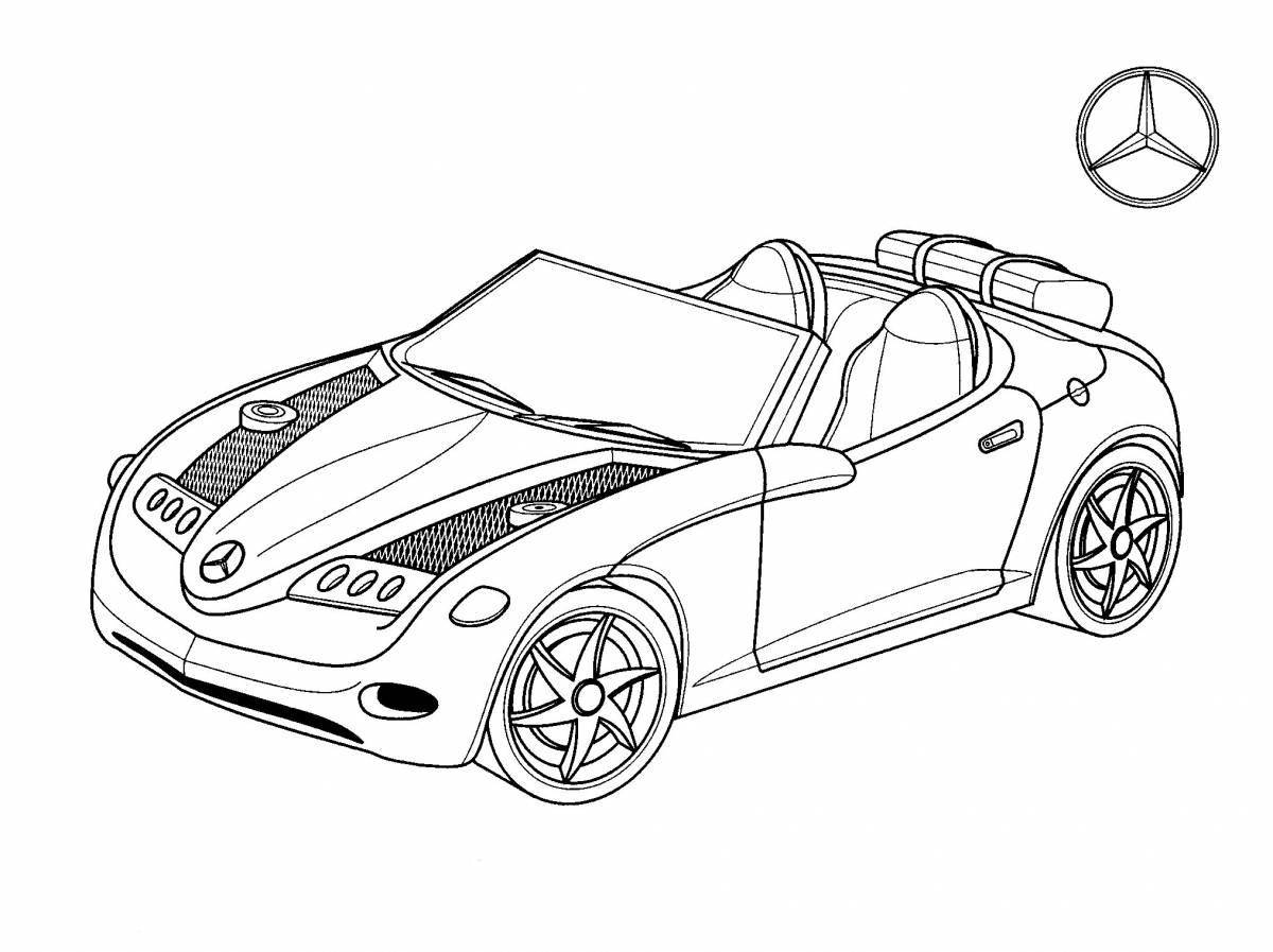 Mercedes coloring book for boys