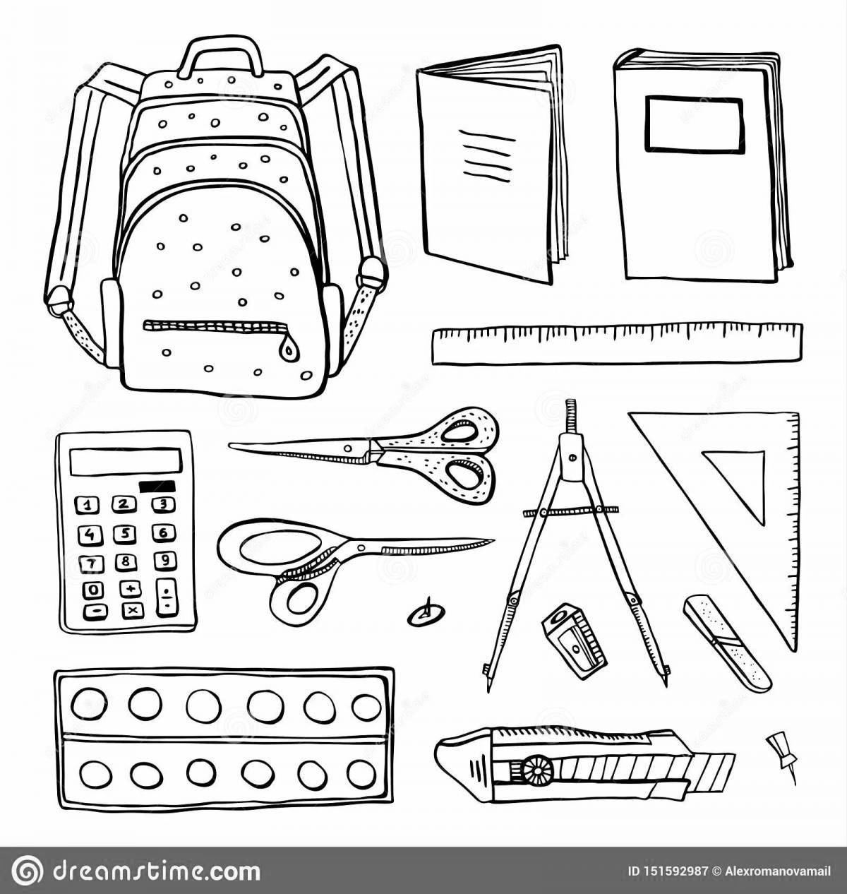 A fun school coloring book for kids