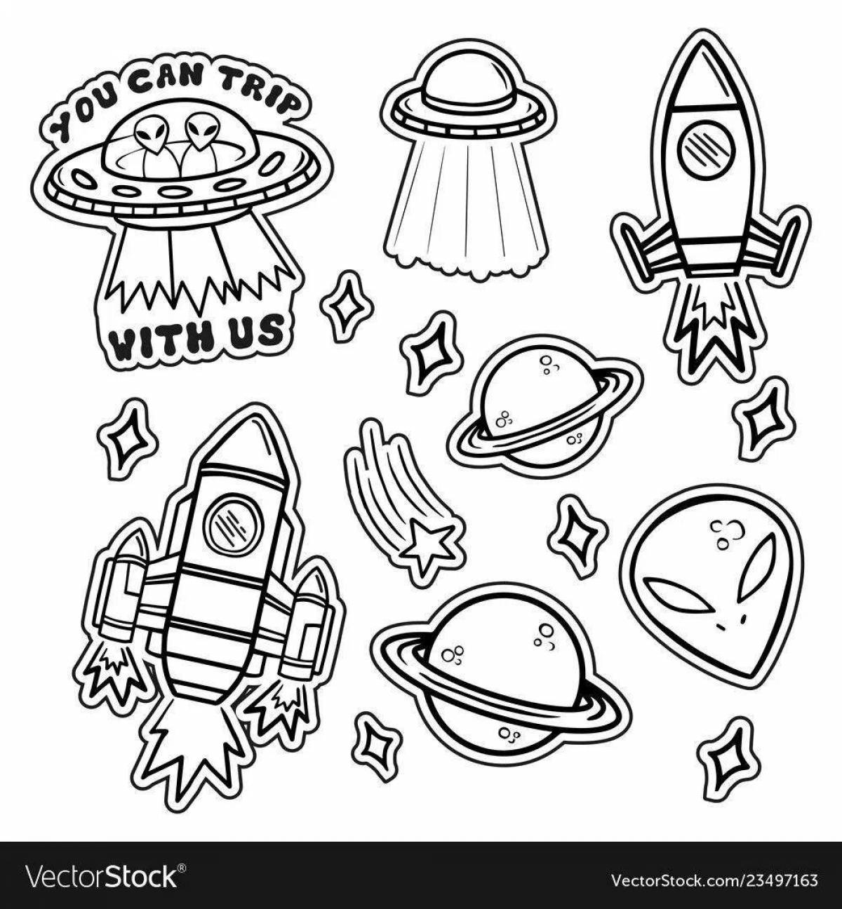 Coloring pages for stickers