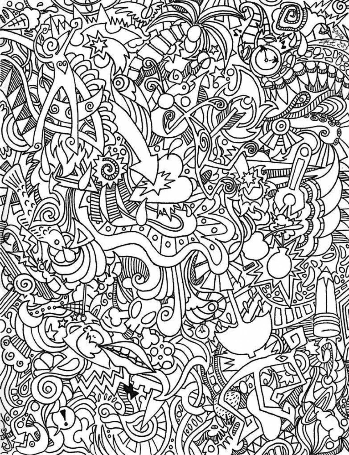 Cute antistress coloring book for adults 18