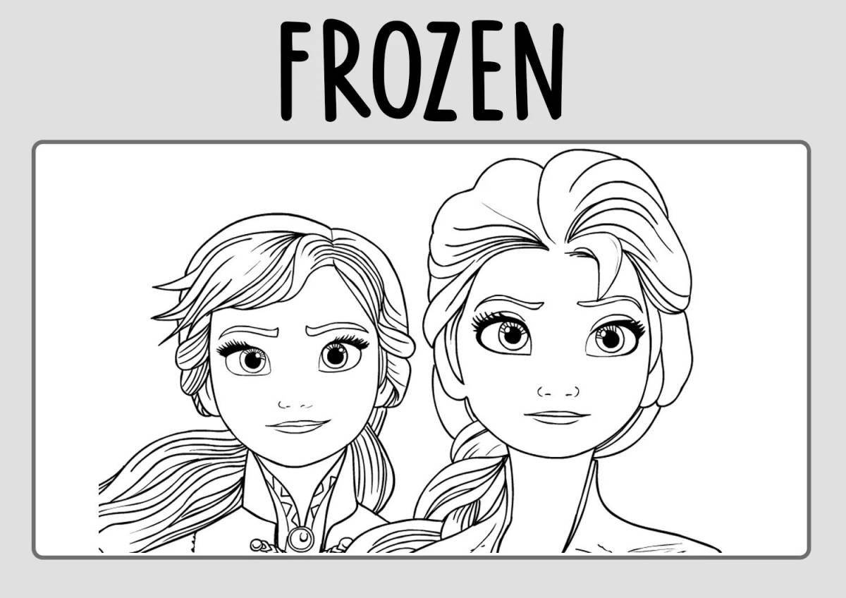 Adorable Mega Frozen 2 coloring book