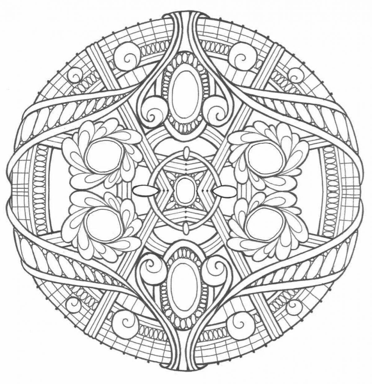Blissful coloring book for meditation and relaxation
