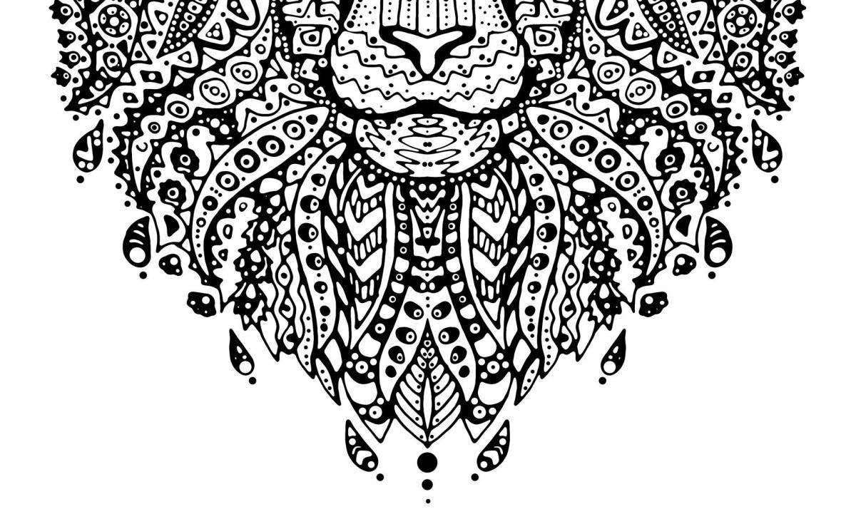 Relaxing coloring book for meditation and relaxation