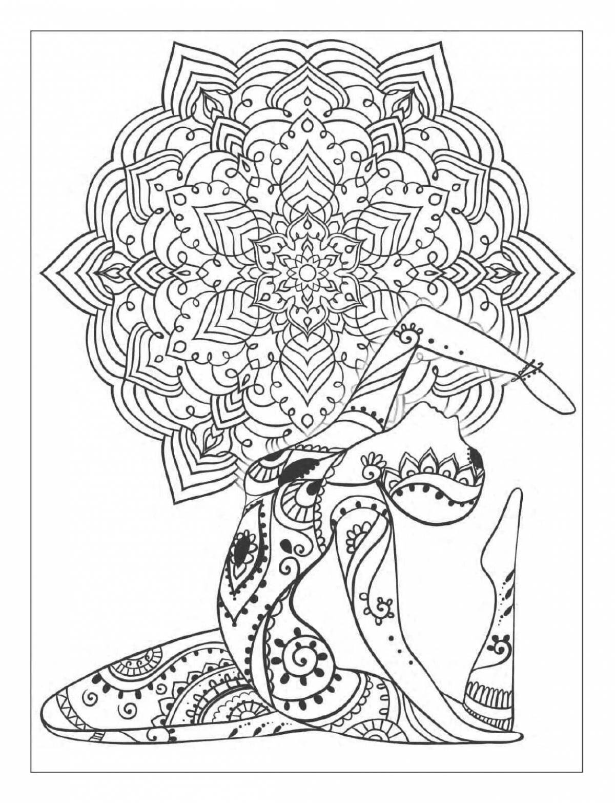 Coloring book for meditation and relaxation