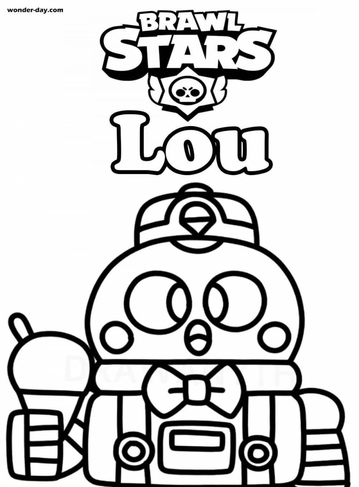 Brawl Stars Sprout Explosive Coloring Page