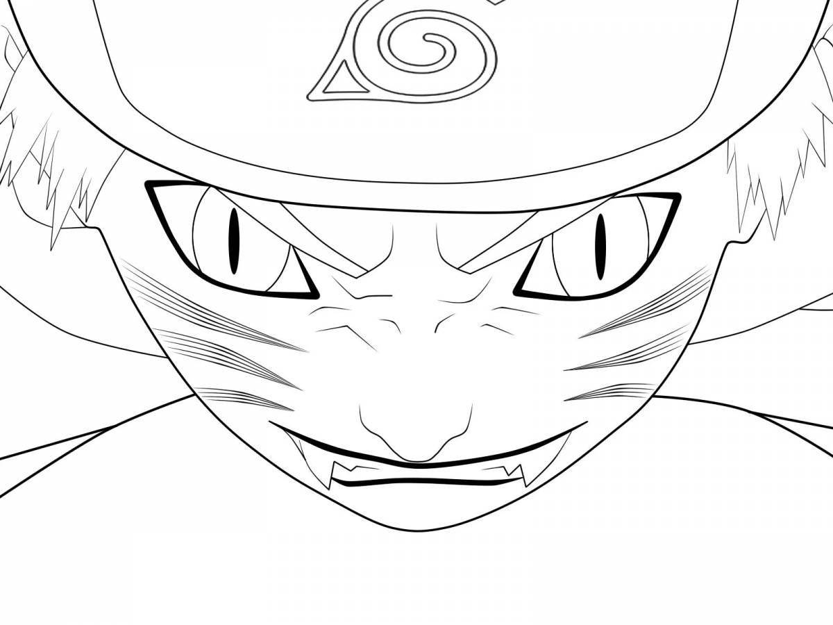 Nine-tails naruto majestic coloring