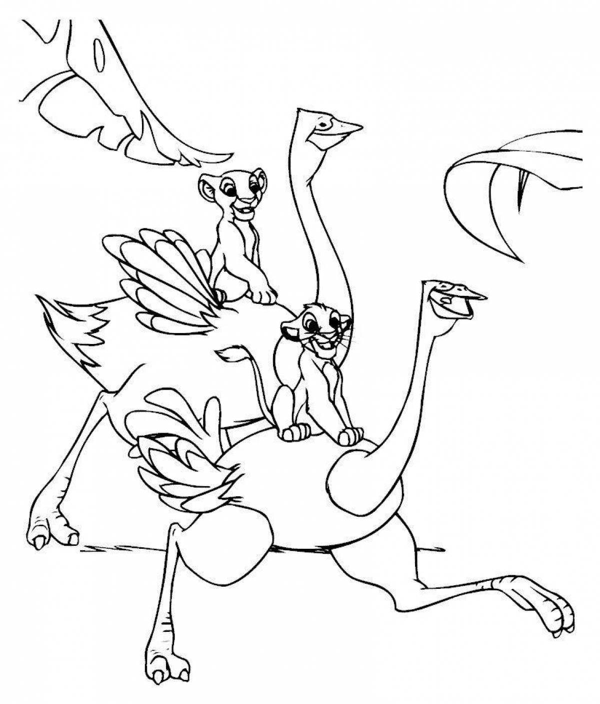 Photo Joyful zazu from the lion king