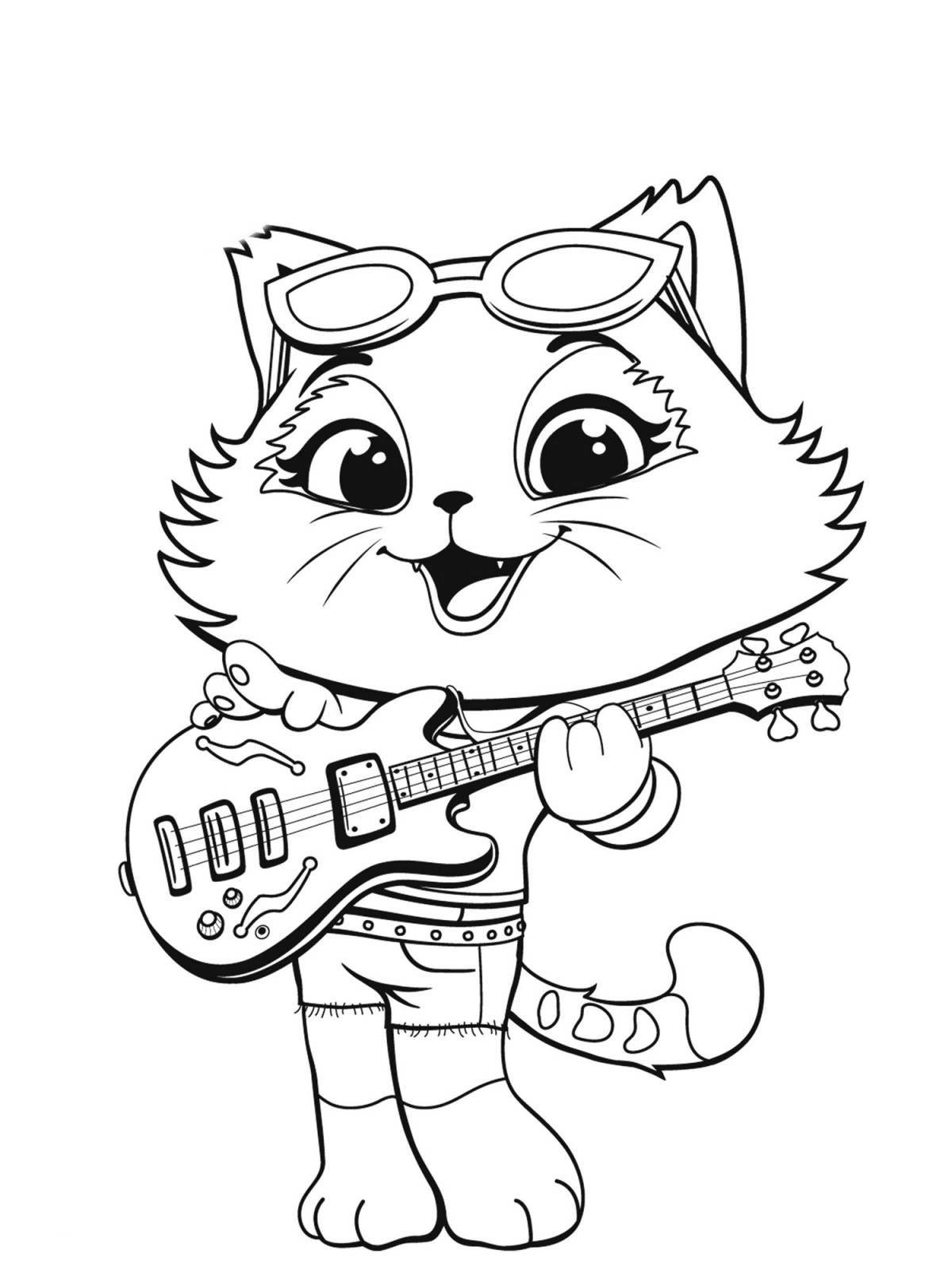 Super meow adorable coloring book for kids