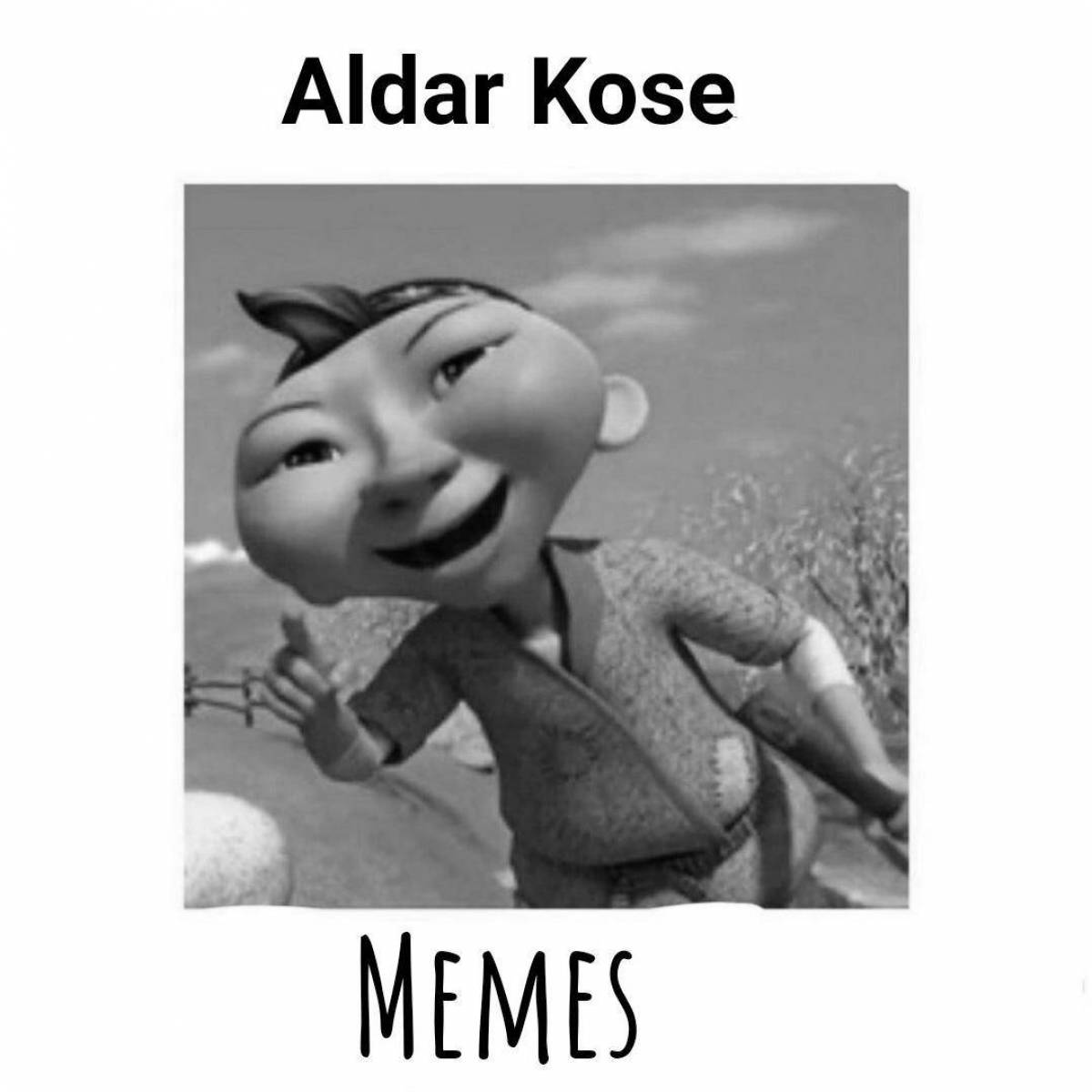 Funny aldar kose coloring book