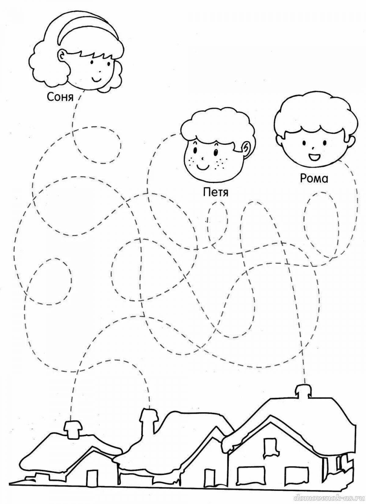 Fun coloring book for autistics 4 years old