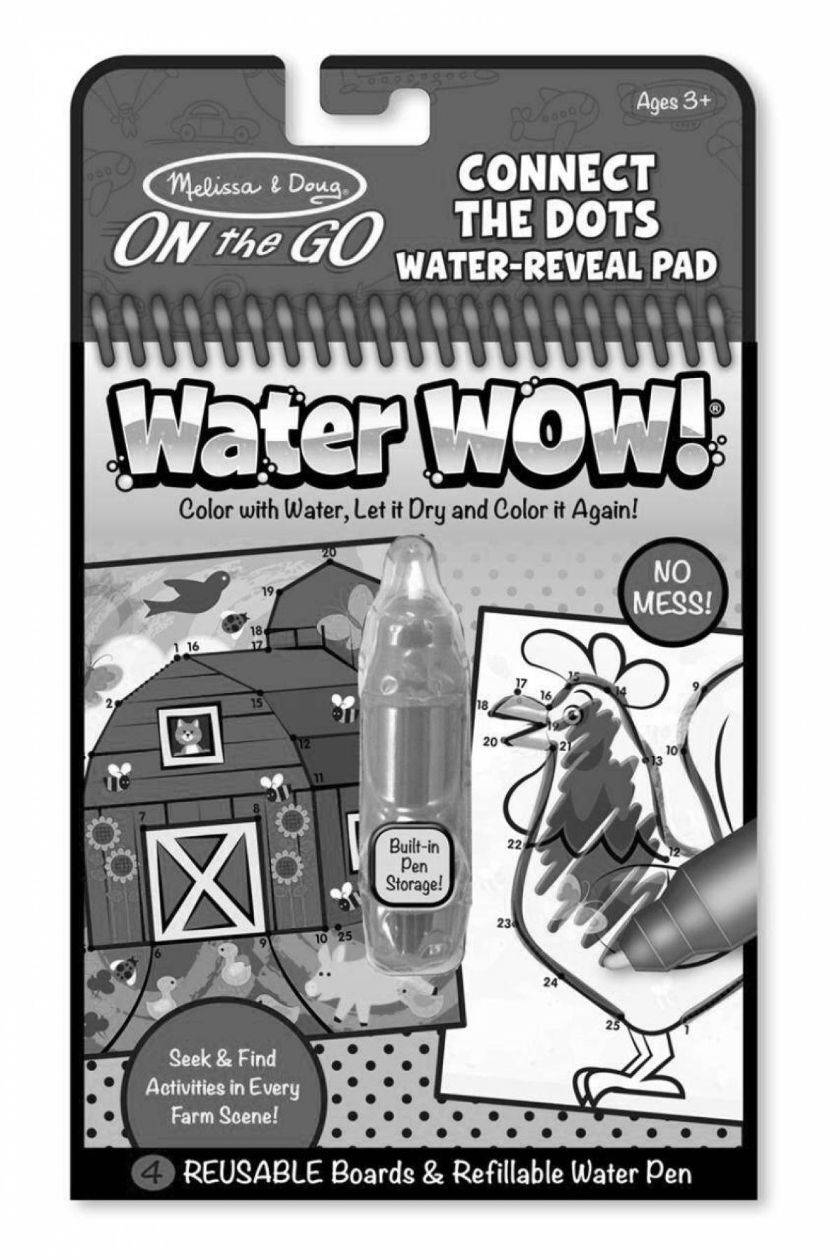 Quirky melissa and doug water coloring page