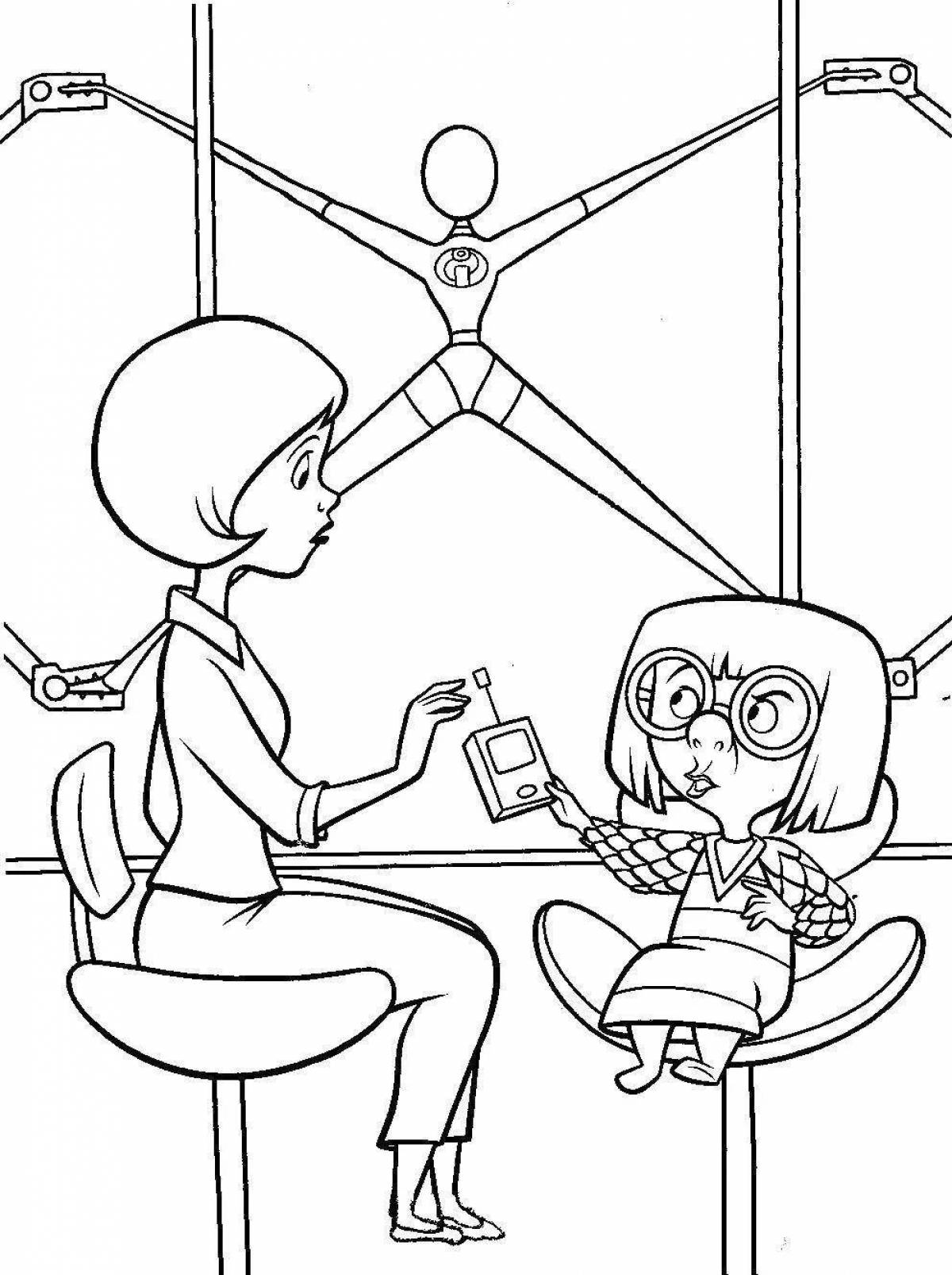 Great Incredibles coloring book for kids