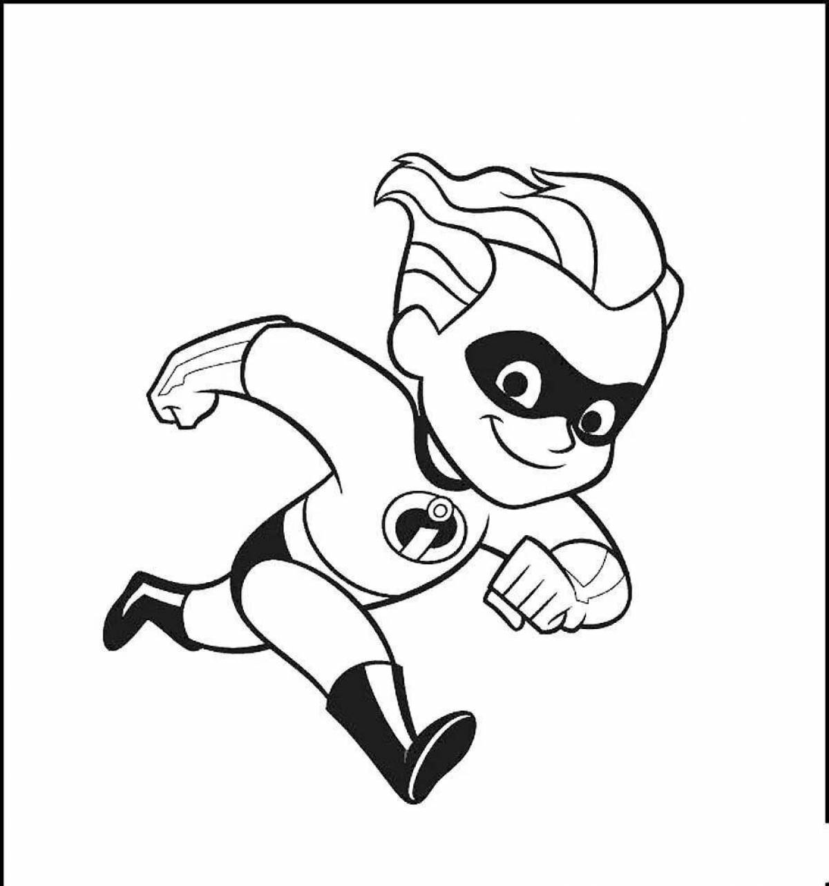 Hip Incredibles coloring book for kids