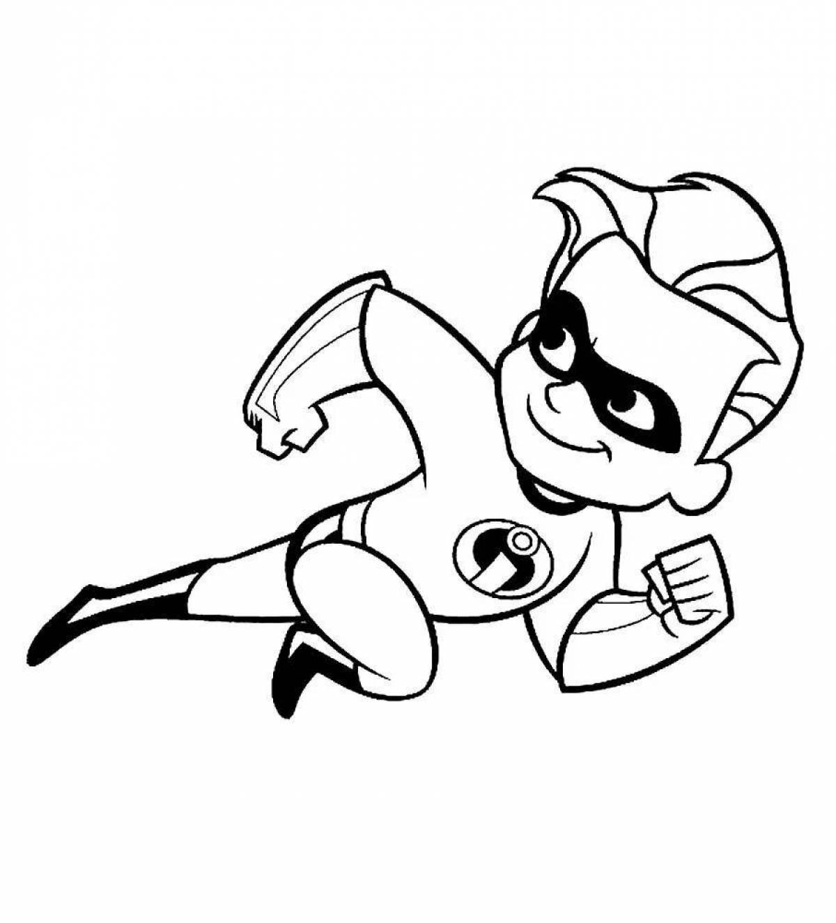 Coloring pages The Incredibles for kids