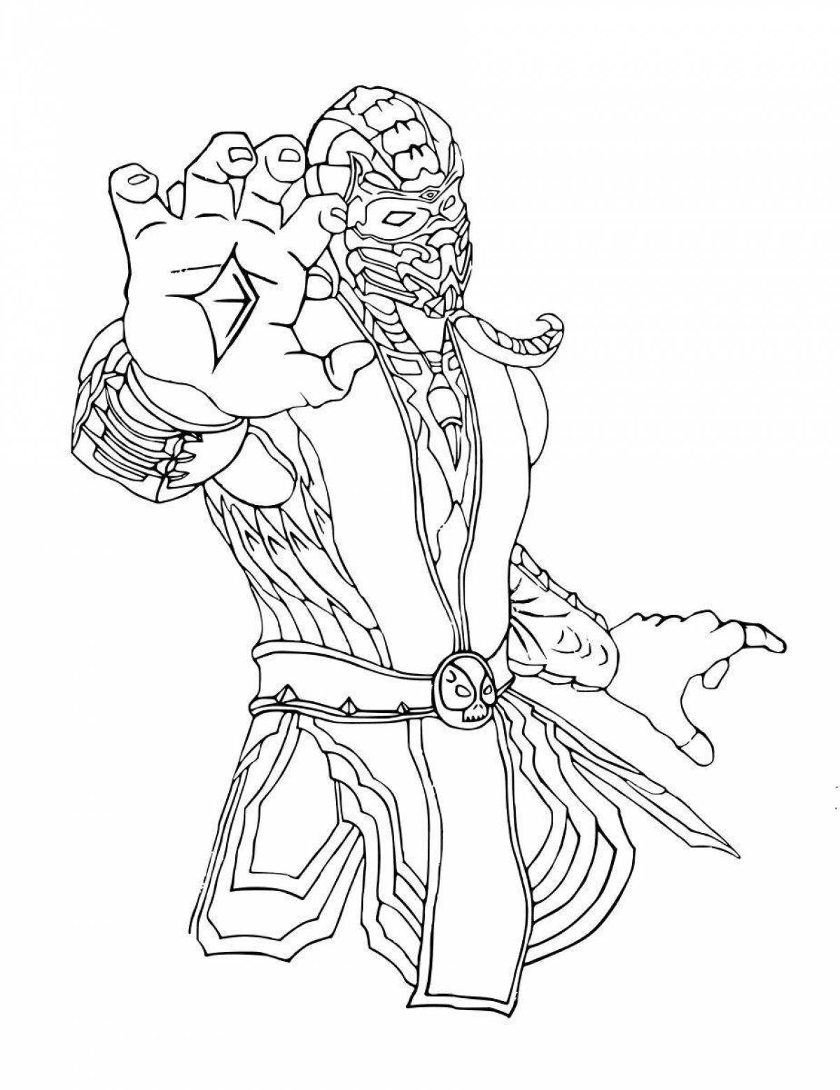 Mortal kombat coloring sheets