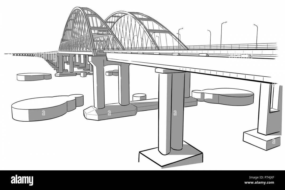 Крымский мост рисунки для детей