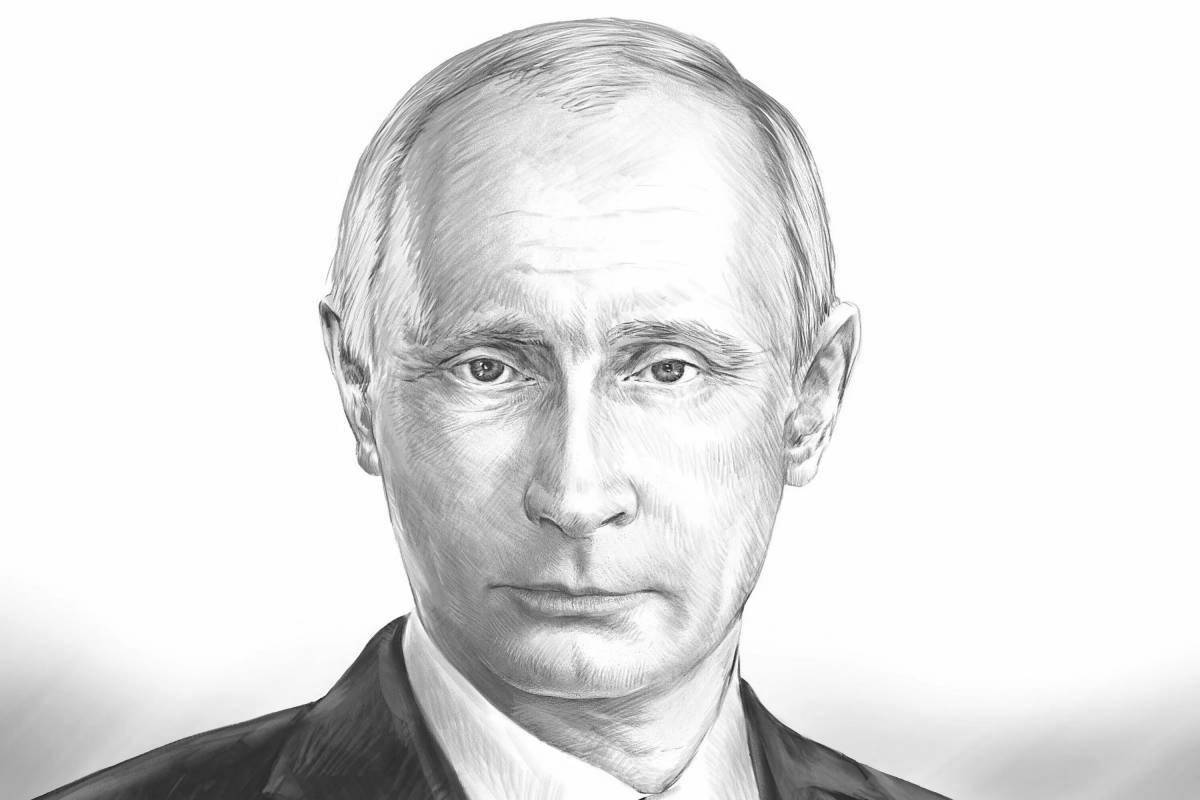 Как нарисовать путина легко для детей