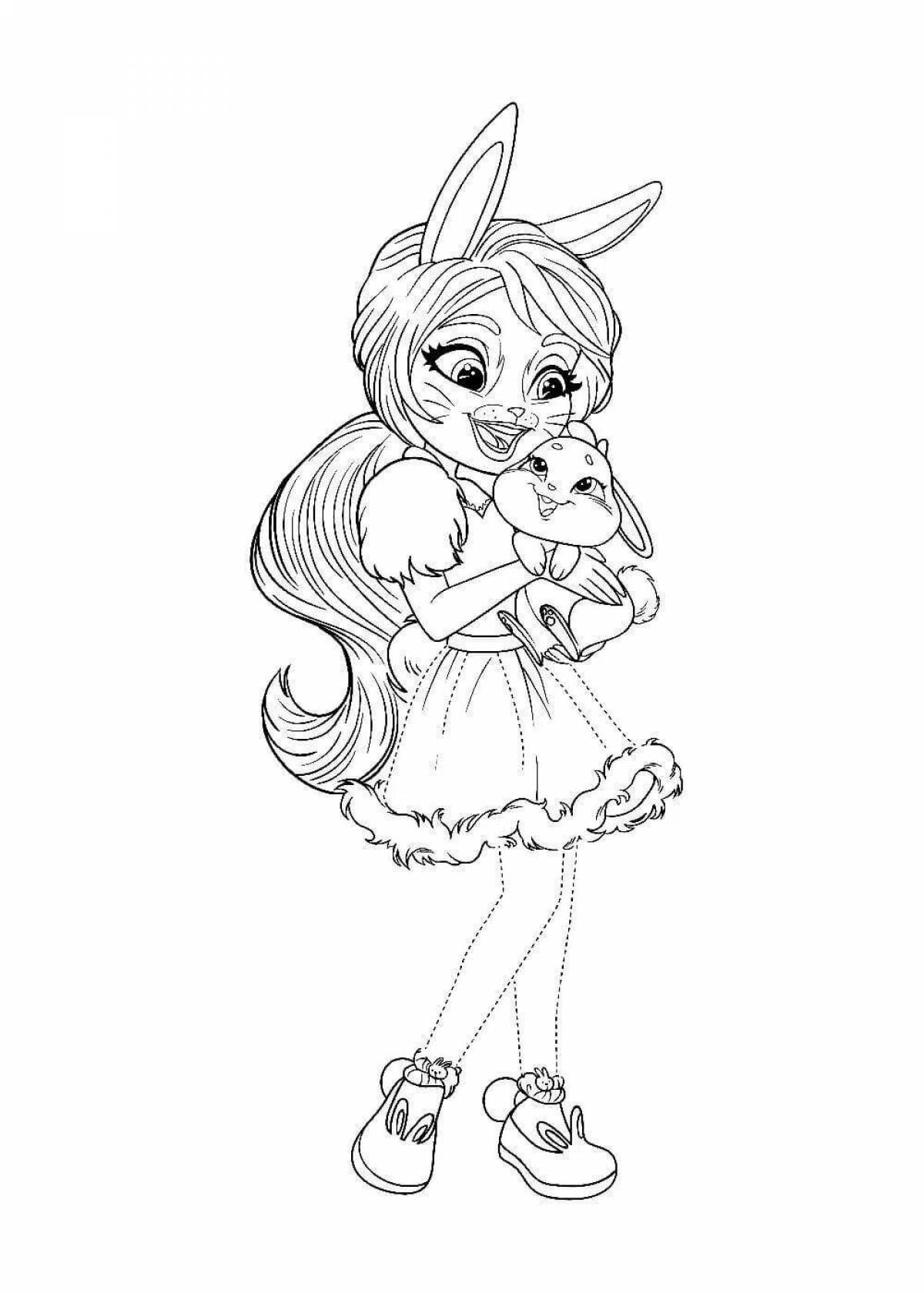 Felicity colorful coloring page