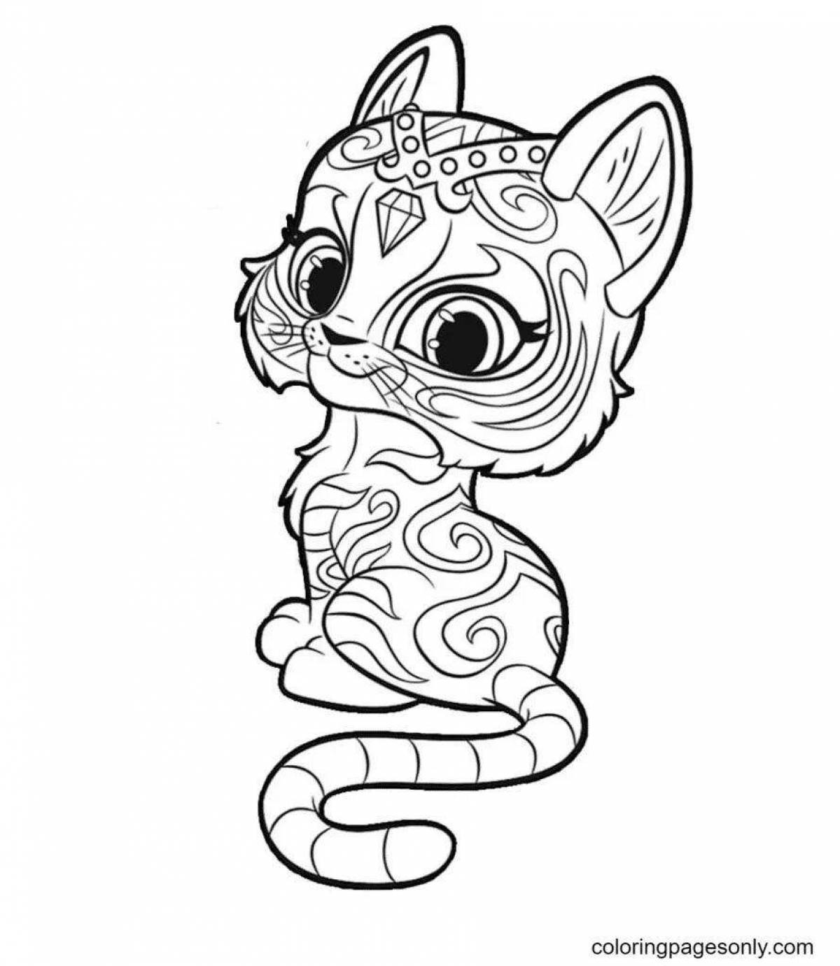Coloring page funny felicity